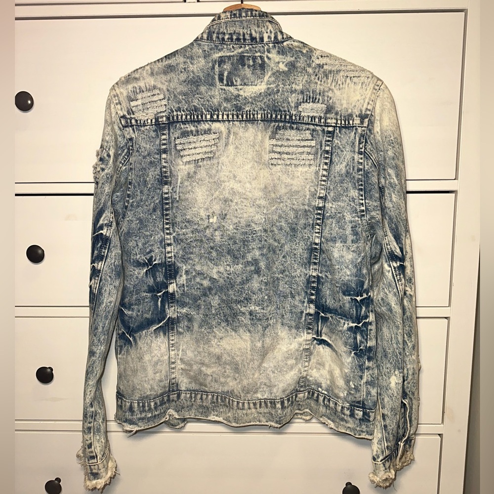 NWT Carbon Acid Wash Denim Jacket - Picture 2 of 8